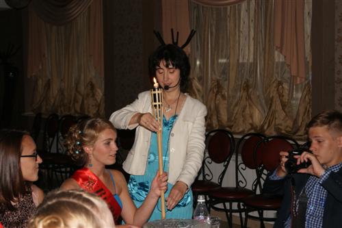 Зажжение факела победы